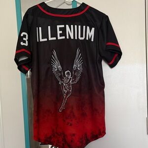 Illenium Black and Red Graphic Jersey